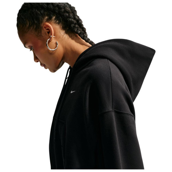 Nike Γυναικεία ζακέτα Studio Fleece Oversized Cropped Full-Zip Hoodie
